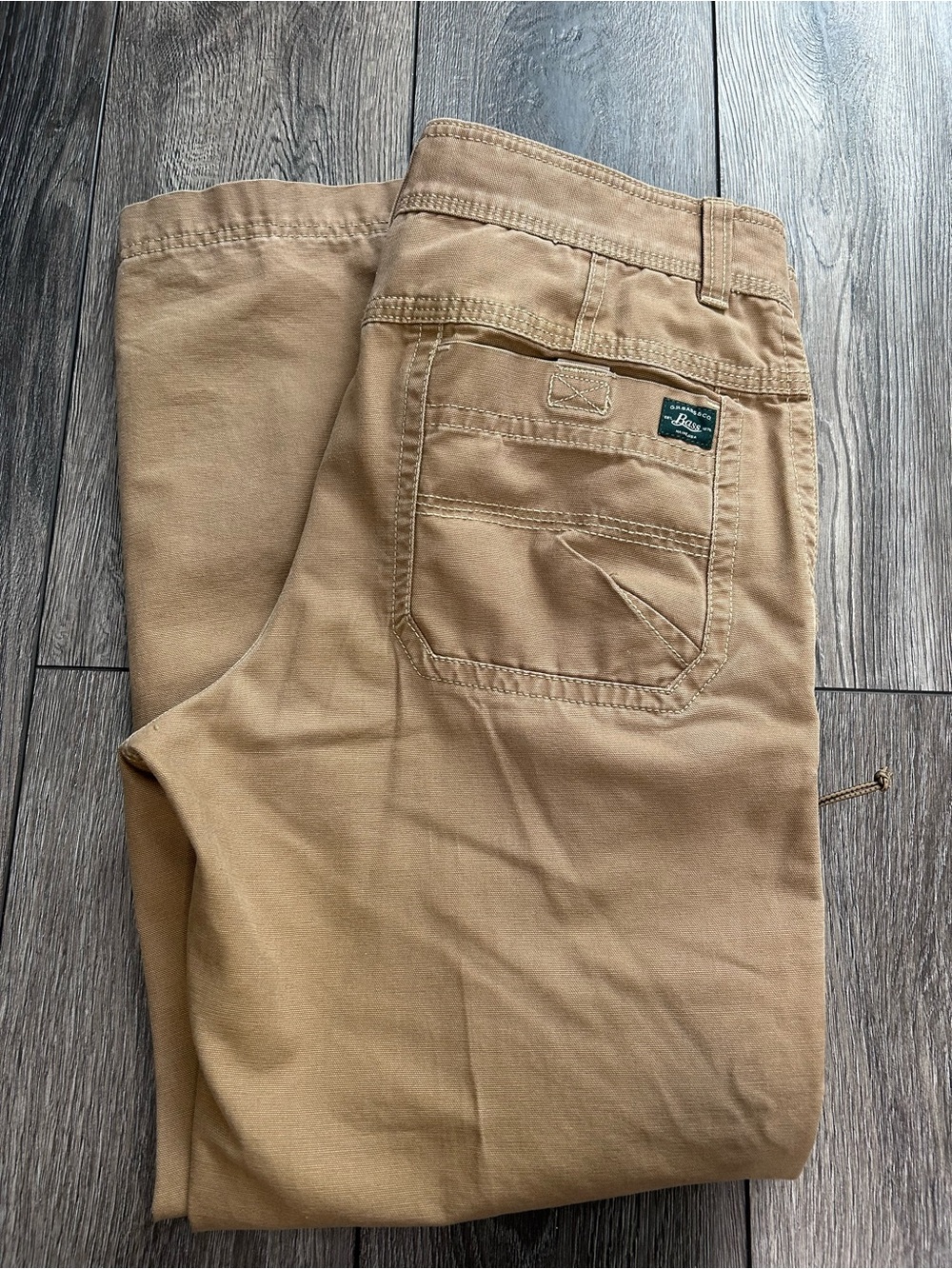 G.H. Bass Men’s Carpenter Pants 34x30 Khaki Tan Workwear Straight Leg NWOT - Picture 14 of 15